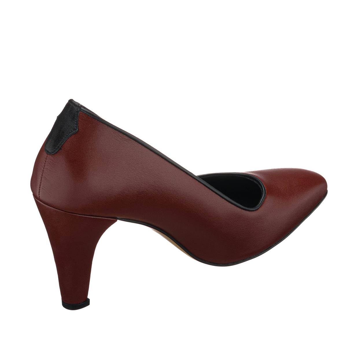 45 Numara 46 numara 47 Numara 48 numara 49 numara 50 numara Büyük Numara Topuklu Kadın Ayakkabı AYS7986 Kahve