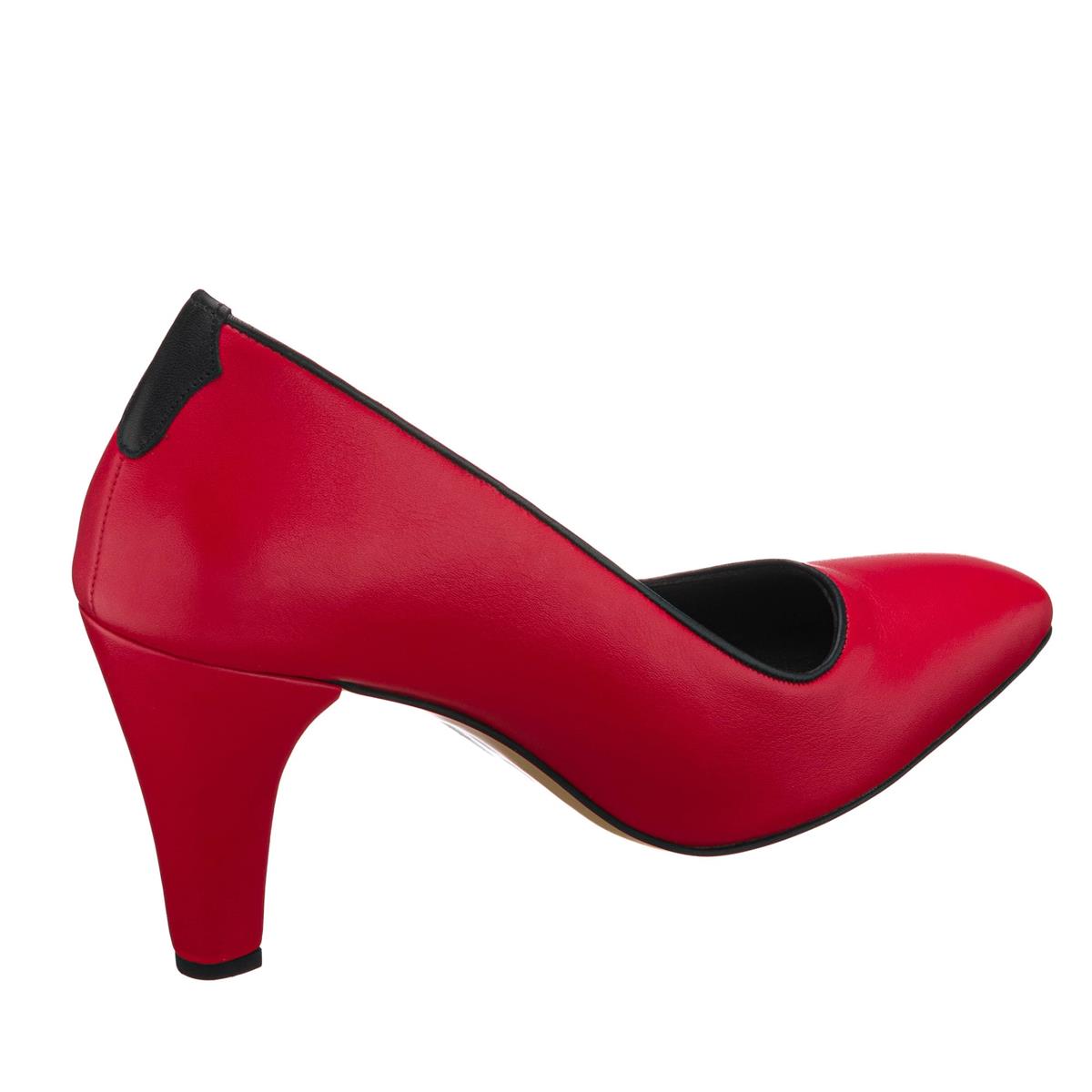 45 Numara 46 numara 47 Numara 48 numara 49 numara 50 numara Büyük Numara Kadın Topuklu Ayakkabı AYS7986 Kırmızı