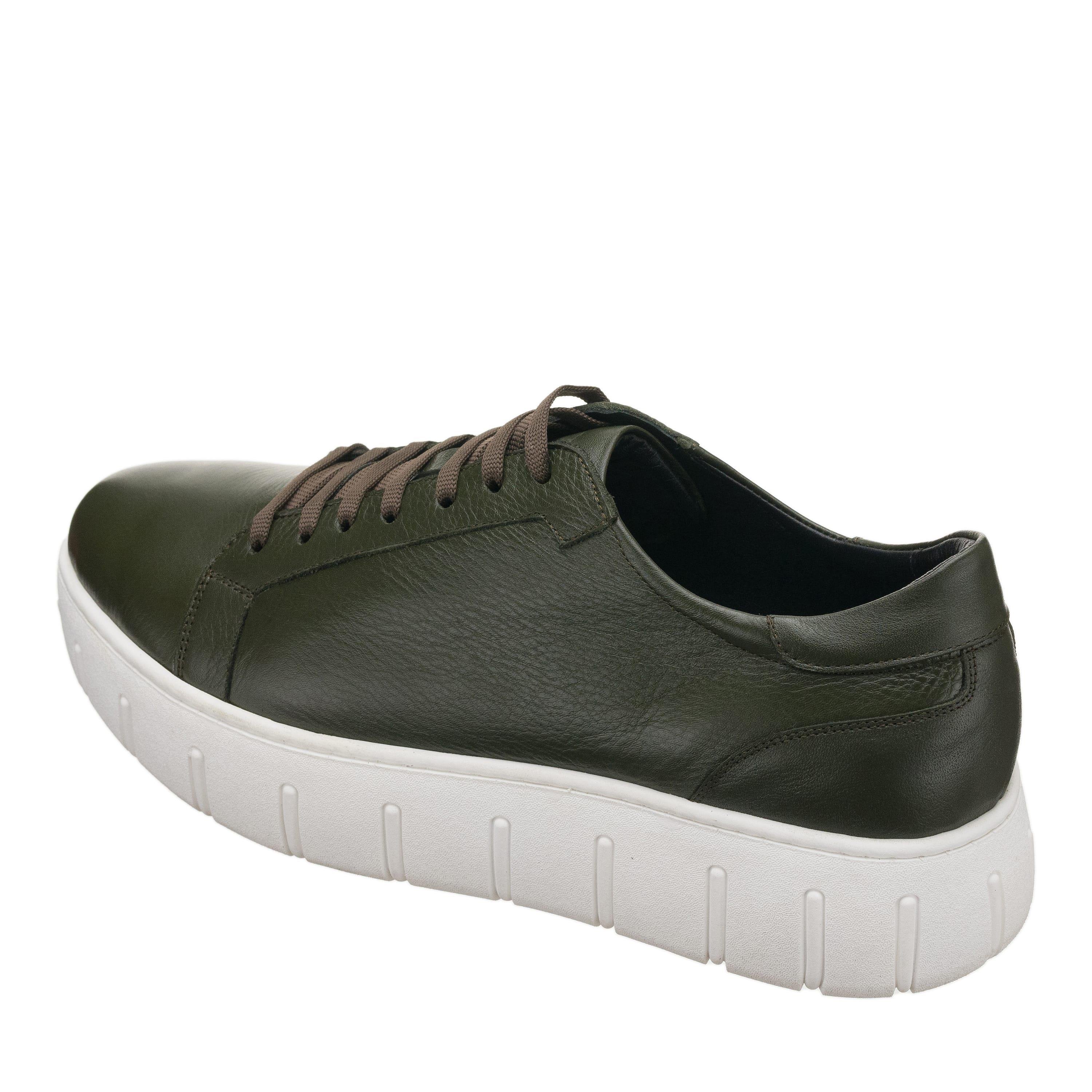 Haki303, iriadam, 45 46 47 48 49 50 numara erkek spor deri ayakkabı, spor ayakkabı, büyük numara erkek spor, büyük beden geniş kalıp kaliteli deri spor ayakkabı, uygun fiyat