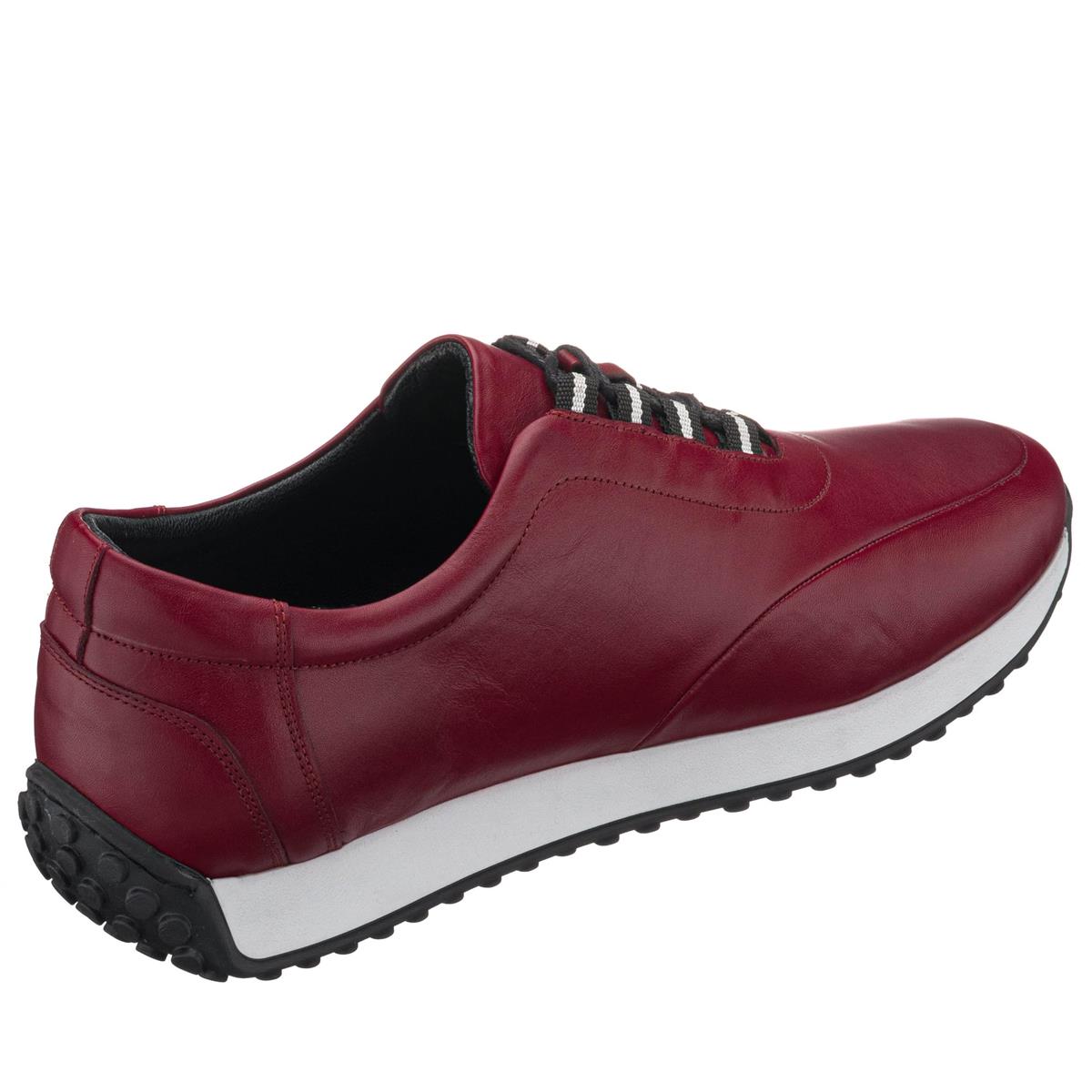 45 Numara 46 numara 47 Numara 48 numara 49 numara 50 numara Büyük Numara Erkek Gündelik Spor Deri Ayakkabı - DORA2023 Bordo