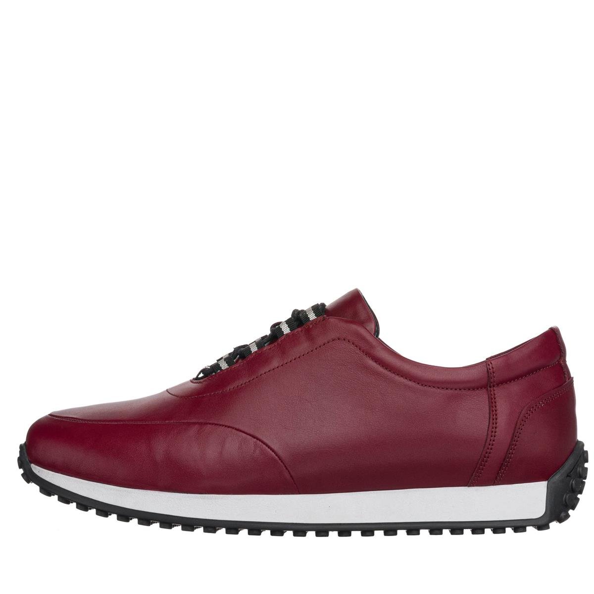 45 Numara 46 numara 47 Numara 48 numara 49 numara 50 numara Büyük Numara Erkek Gündelik Spor Deri Ayakkabı - DORA2023 Bordo