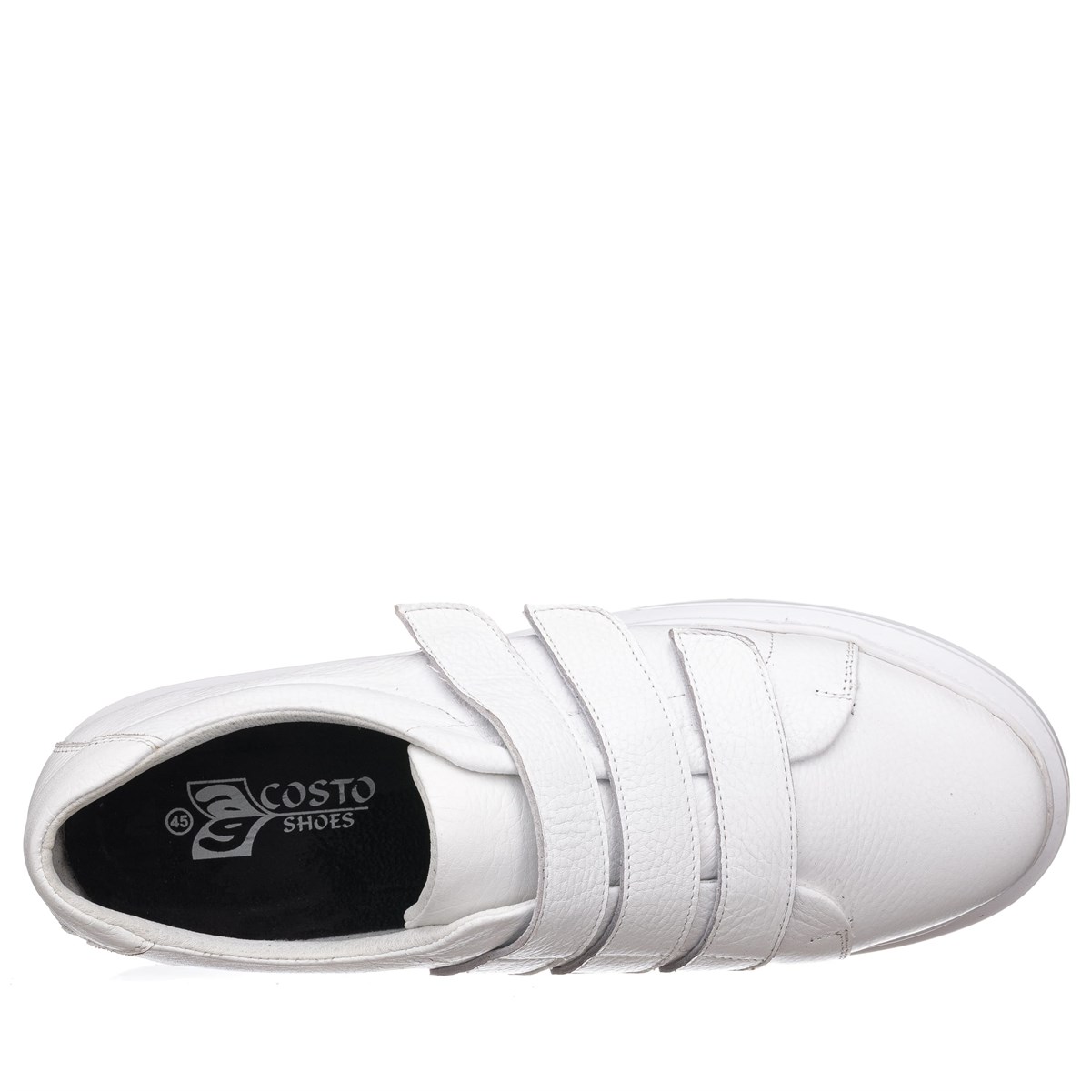 45 Numara 46 numara 47 Numara 48 numara 49 numara 50 numara Cırt Cırtlı Büyük Numara Erkek Ayakkabı - GG3313 Beyaz