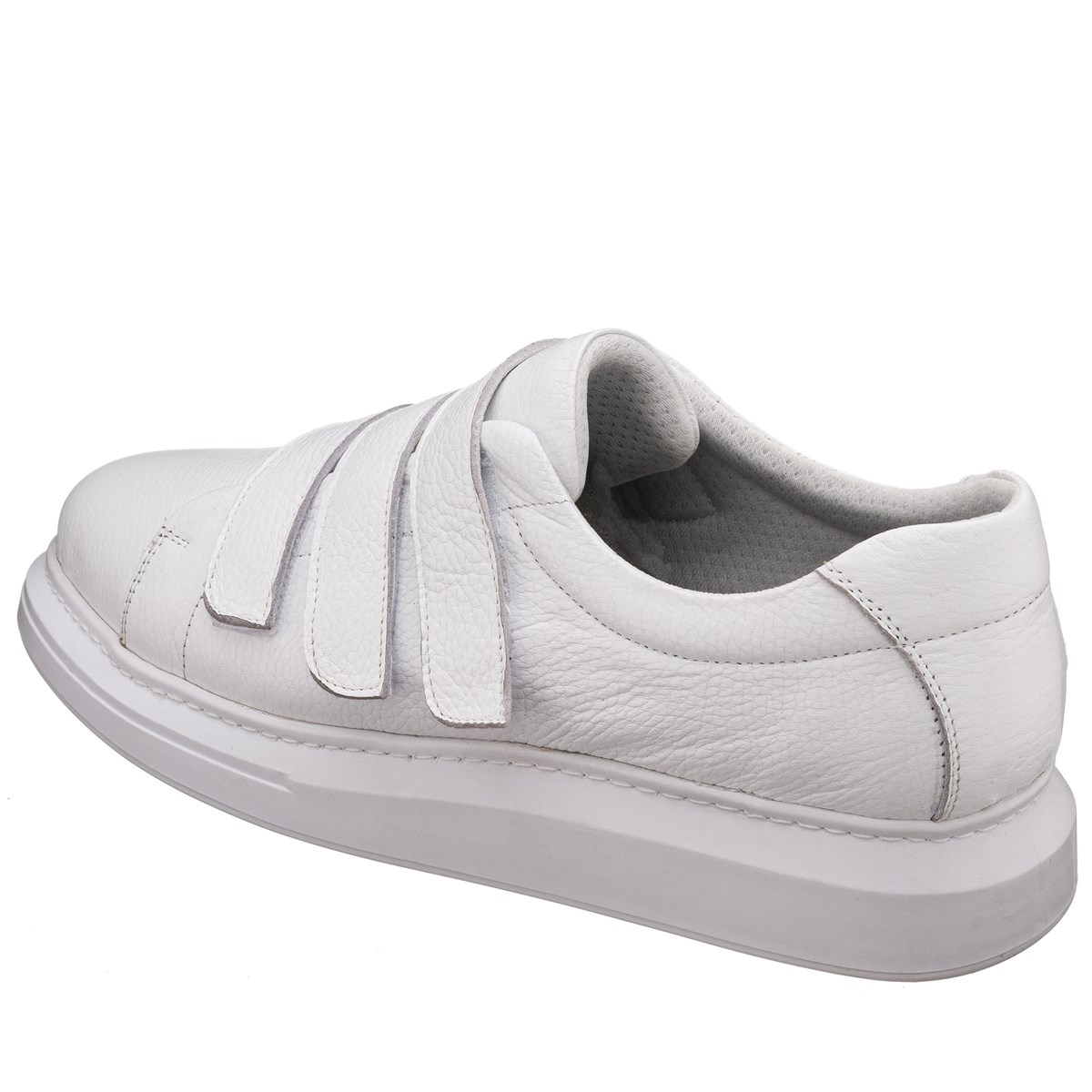 Beyaz Deri113, iriadam, 45 46 47 48 49 50 numara erkek spor deri ayakkabı, spor ayakkabı, büyük numara erkek spor, büyük beden geniş kalıp kaliteli deri spor ayakkabı, uygun fiyat