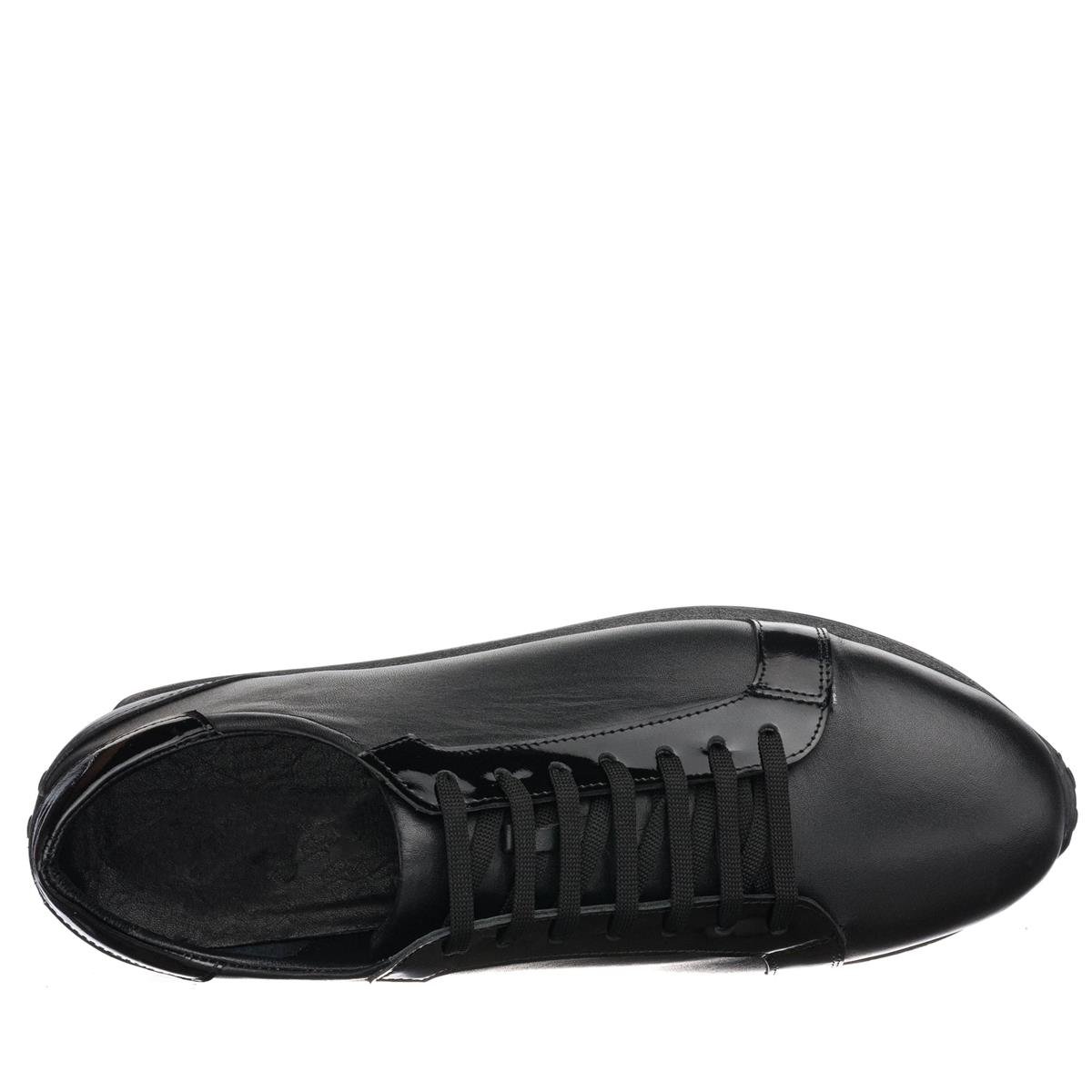 45 Numara 46 numara 47 Numara 48 numara 49 numara 50 numara Büyük Numara Günlük Deri Spor Ayakkabı - HKN141 Siyah