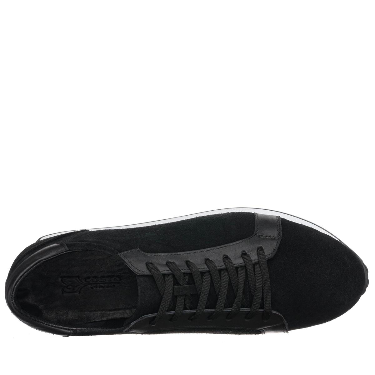 45 Numara 46 numara 47 Numara 48 numara 49 numara 50 numara Büyük Numara Günlük Deri Spor Ayakkabı - HKN141 Siyah