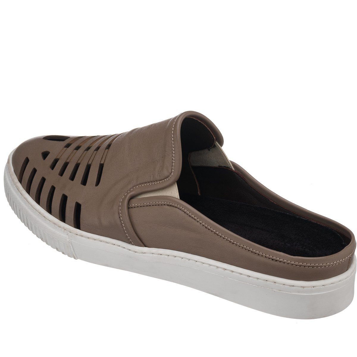 45 Numara 46 numara 47 Numara 48 numara 49 numara 50 numara Büyük Numara Erkek Terlik Ayakkabı - Kaan-07 Vizon