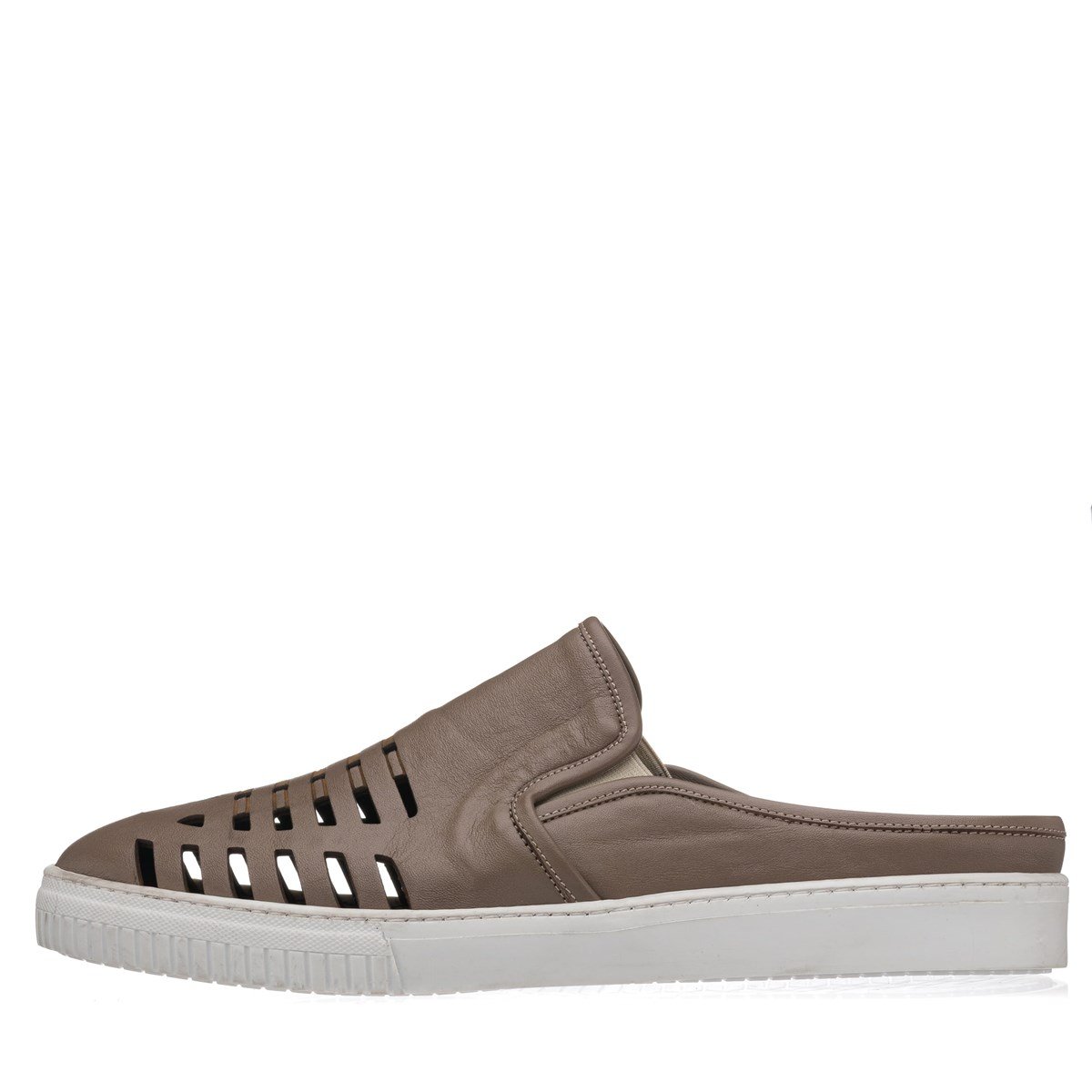 45 Numara 46 numara 47 Numara 48 numara 49 numara 50 numara Büyük Numara Erkek Terlik Ayakkabı - Kaan-07 Vizon