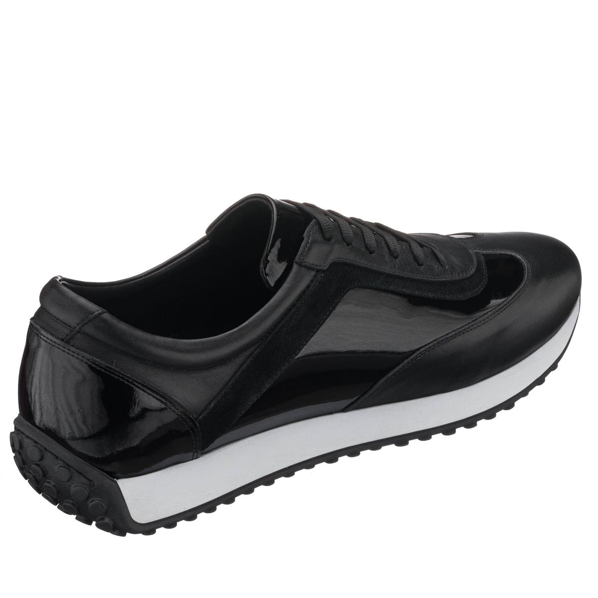 Siyah Deri96, iriadam, 45 46 47 48 49 50 numara erkek spor deri ayakkabı, spor ayakkabı, büyük numara erkek spor, büyük beden geniş kalıp kaliteli deri spor ayakkabı, uygun fiyat