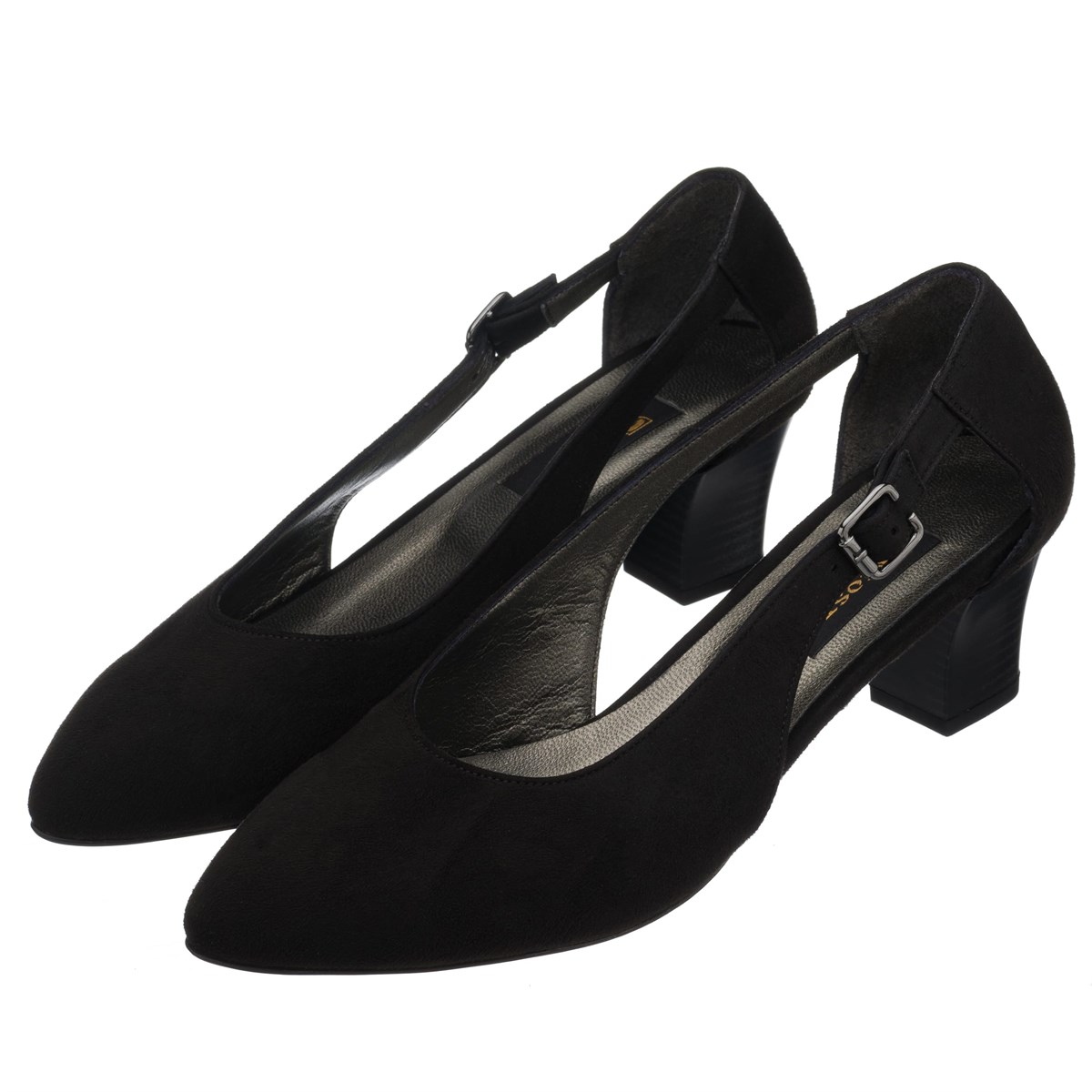 45 Numara 46 numara 47 Numara 48 numara 49 numara 50 numara Büyük Numara Kısa Topuk Kadın Ayakkabı LTF00121 Siyah