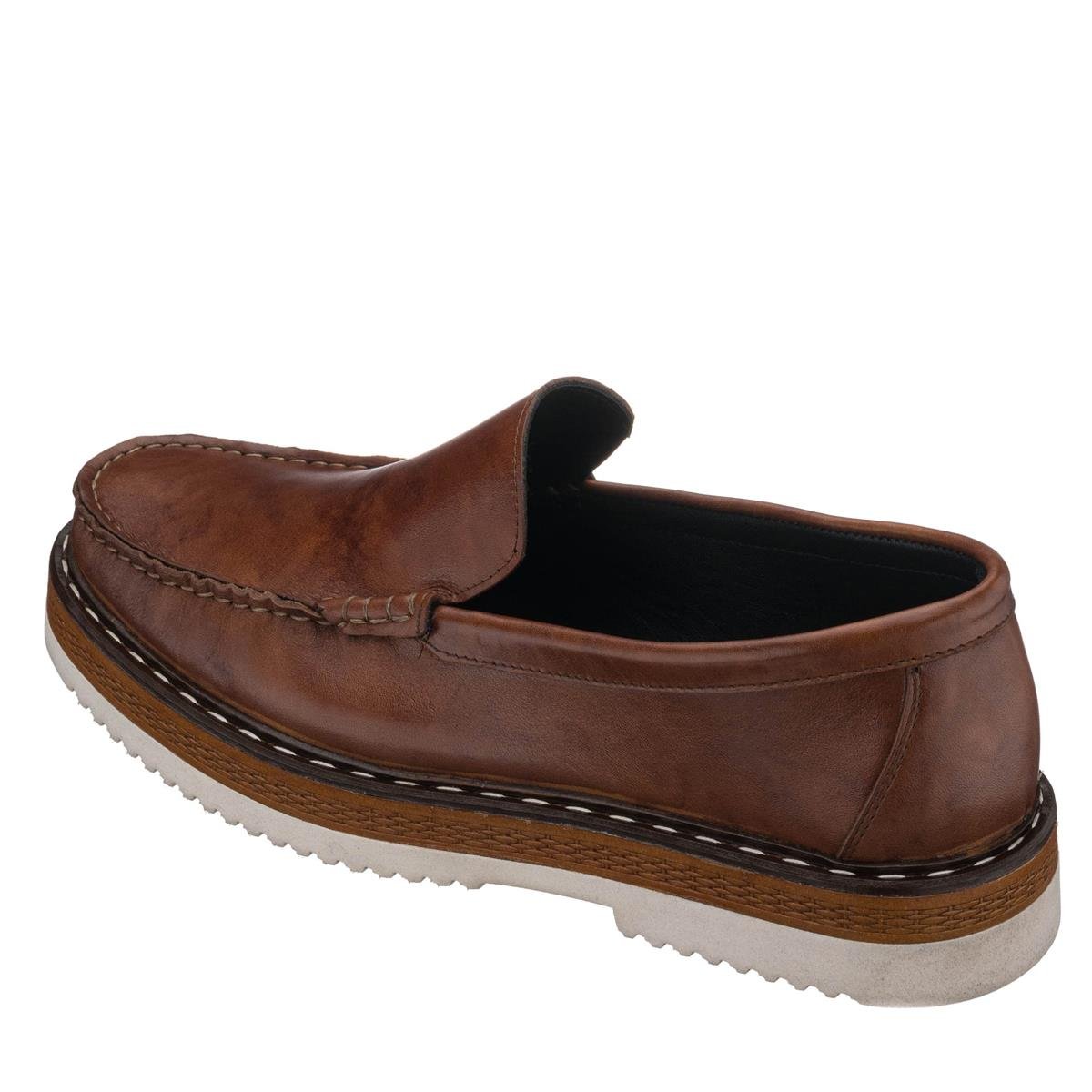 45 Numara 46 numara 47 Numara 48 numara 49 numara 50 numara Büyük Beden Lofer Erkek Ayakkabı - NV01 Kahve