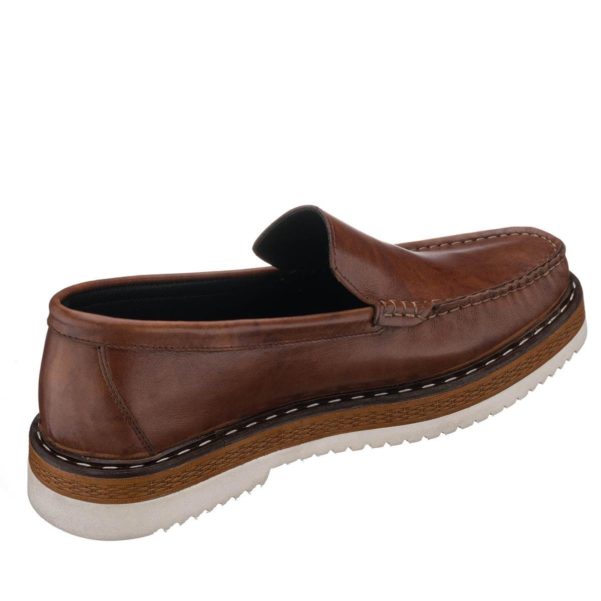 45 Numara 46 numara 47 Numara 48 numara 49 numara 50 numara Büyük Beden Lofer Erkek Ayakkabı - NV01 Kahve