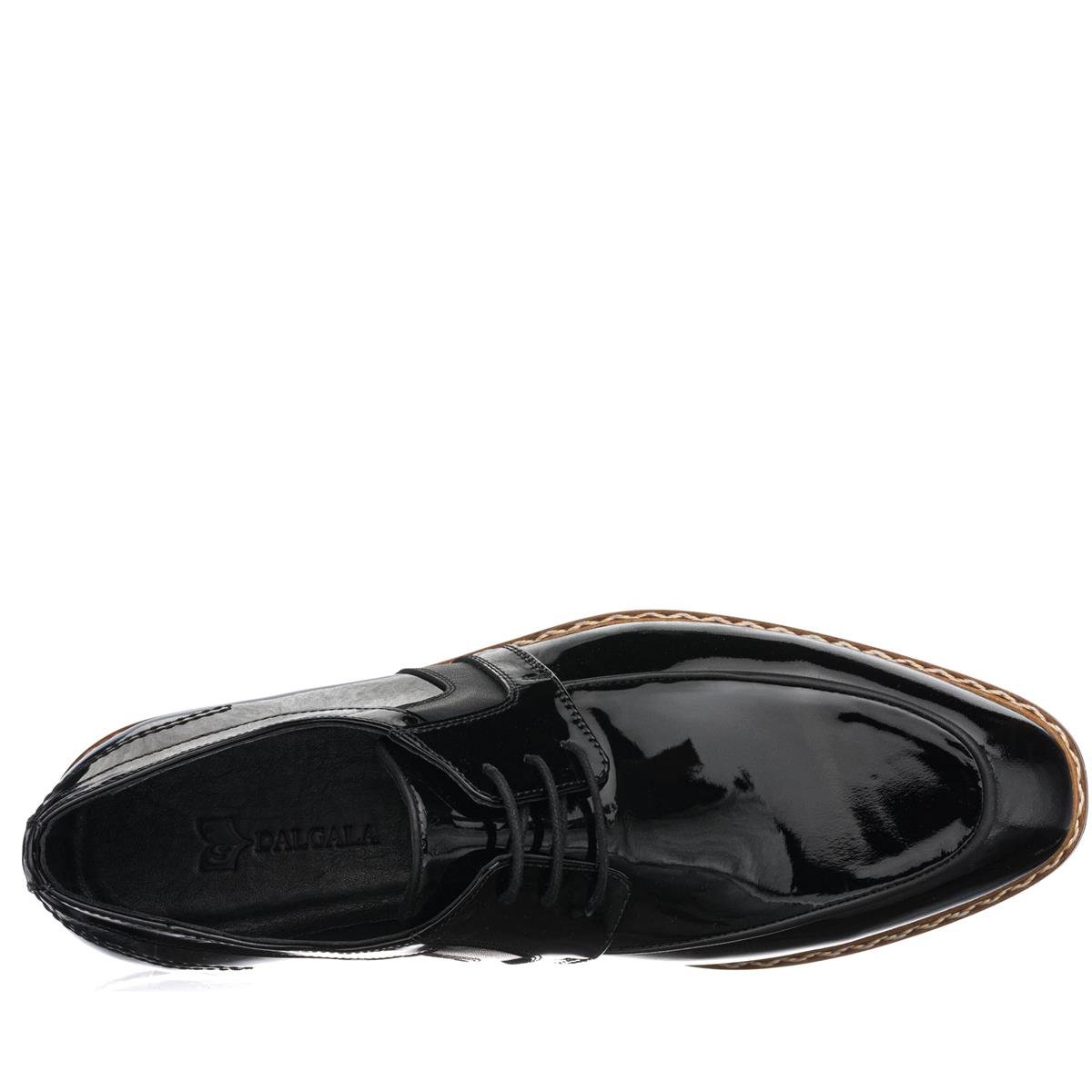 45 Numara 46 numara 47 Numara 48 numara 49 numara 50 numara Büyük Numara  Erkek Klasik Rugan Ayakkabı - P20213 Siyah Rugan