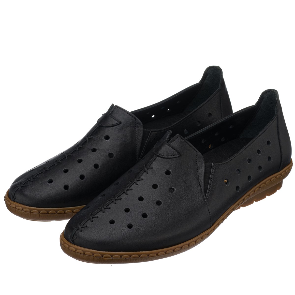 45 Numara 46 numara 47 Numara 48 numara 49 numara 50 numara Büyük Numara Kadın Babet Ayakkabı PR 2211 Siyah