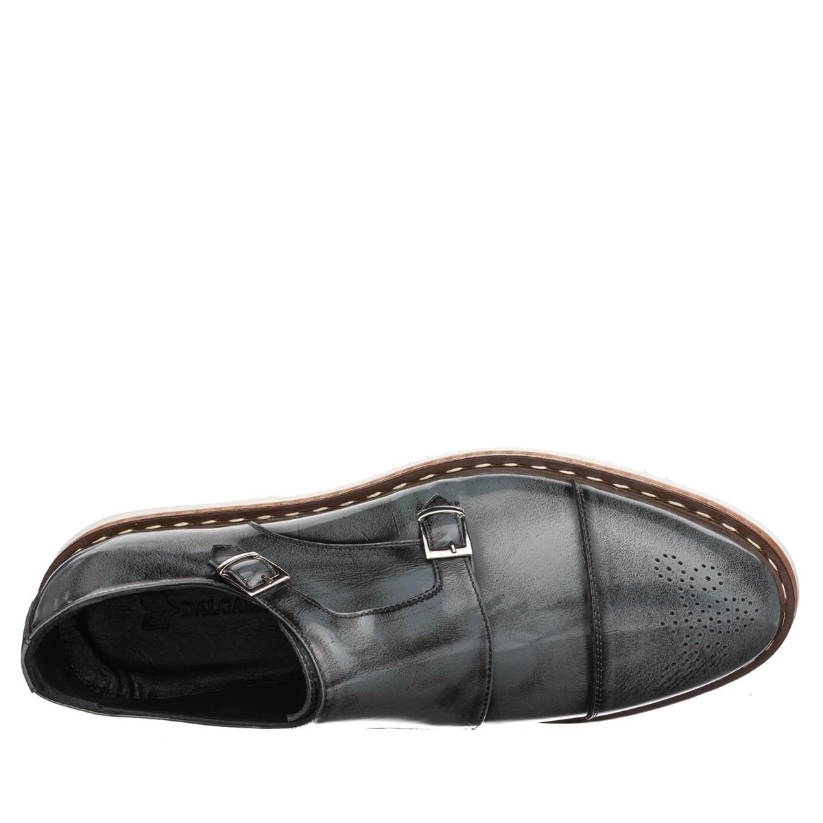 45 Numara 46 numara 47 Numara 48 numara 49 numara 50 numara Büyük Numara Erkek Üst Kalite Deri Ayakkabı - PST321 Gri