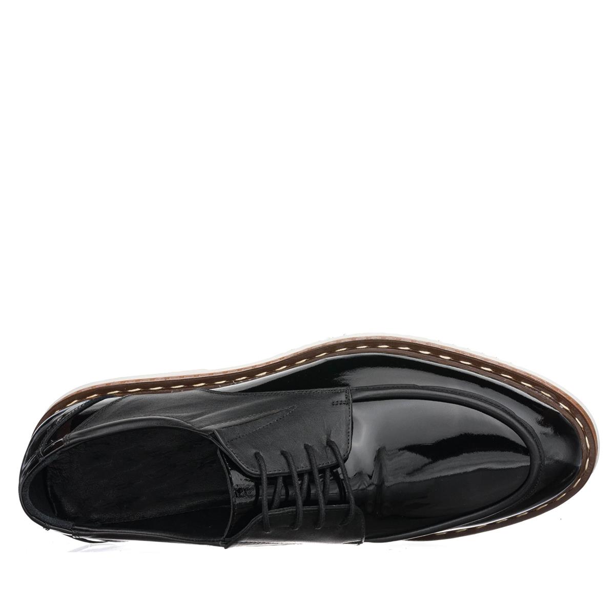 45 Numara 46 numara 47 Numara 48 numara 49 numara 50 numara Büyük Numara Rahat Deri Günlük Oxford Ayakkabı - VLV219 Siyah