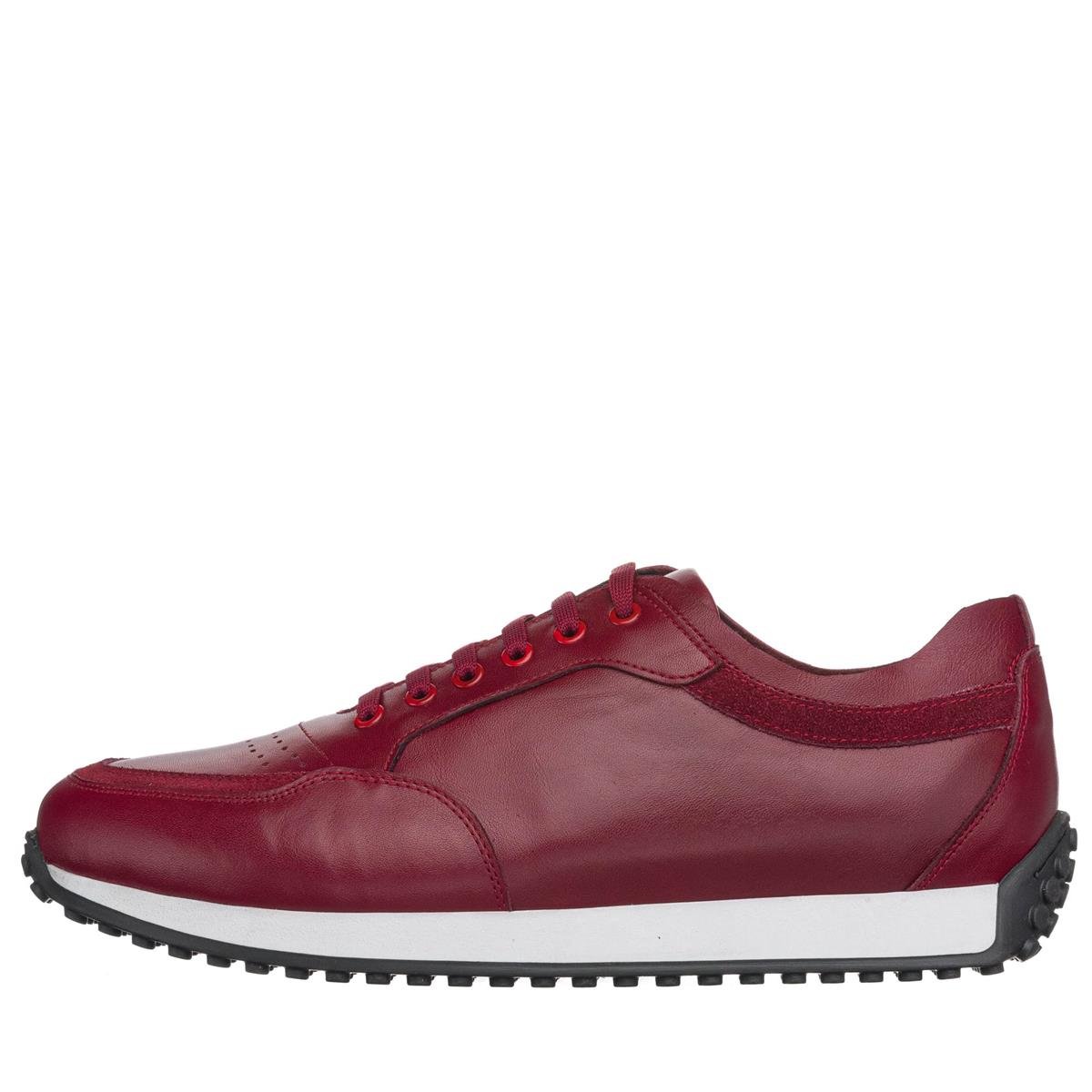 Bordo Deri121, iriadam, 45 46 47 48 49 50 numara erkek spor deri ayakkabı, spor ayakkabı, büyük numara erkek spor, büyük beden geniş kalıp kaliteli deri spor ayakkabı, uygun fiyat