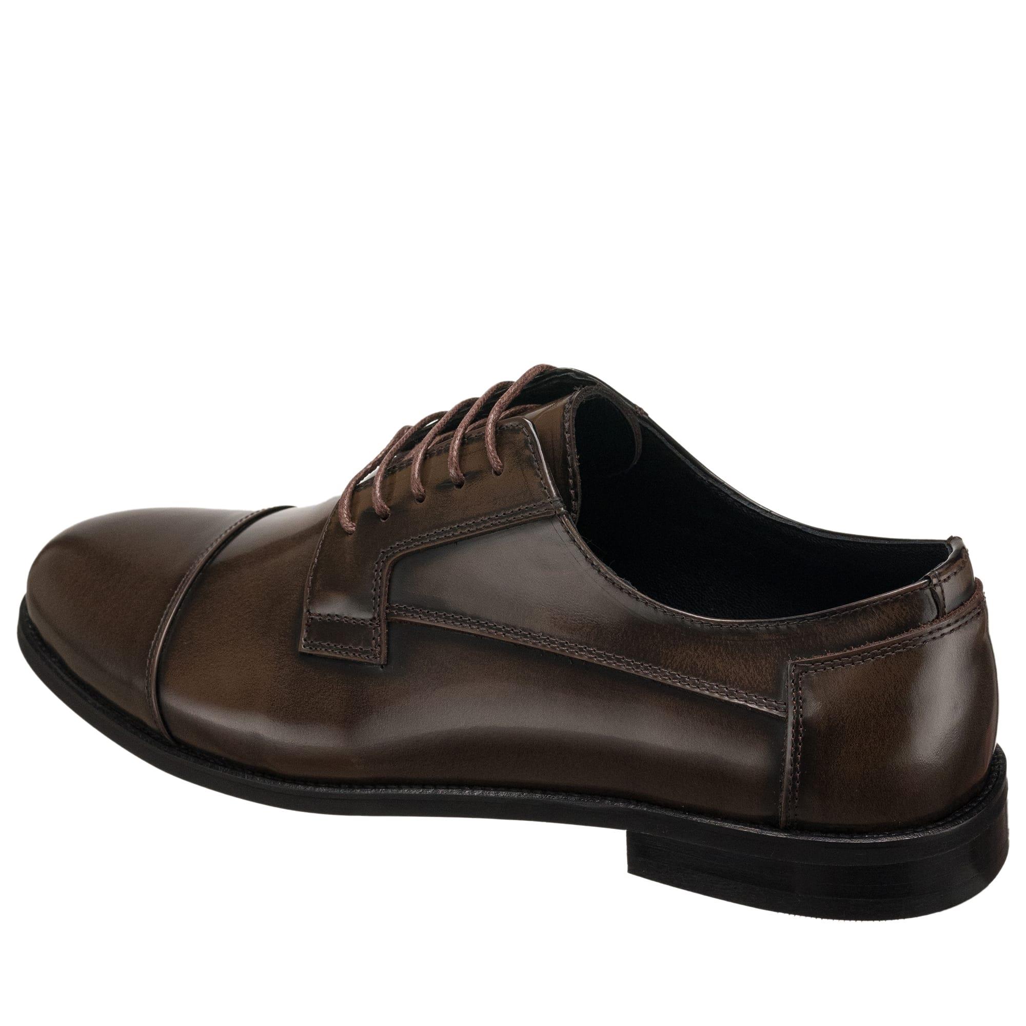 45 Numara 46 numara 47 Numara 48 numara 49 numara 50 numara Büyük Numara Erkek Klasik Deri Açma Ayakkabı - YKP1088 Kahverengi