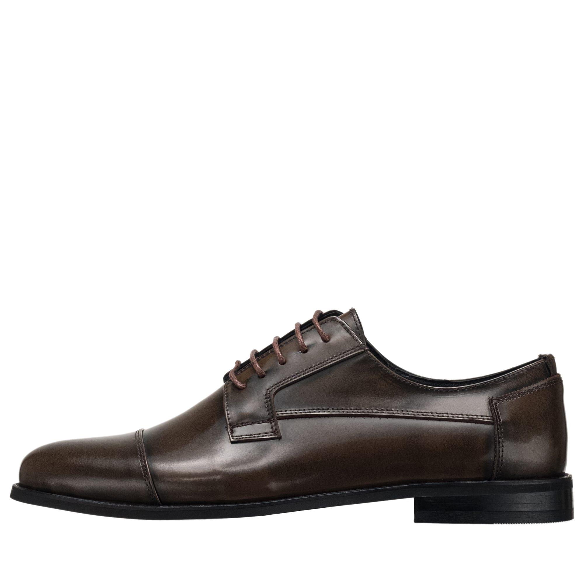 45 Numara 46 numara 47 Numara 48 numara 49 numara 50 numara Büyük Numara Erkek Klasik Deri Açma Ayakkabı - YKP1088 Kahverengi