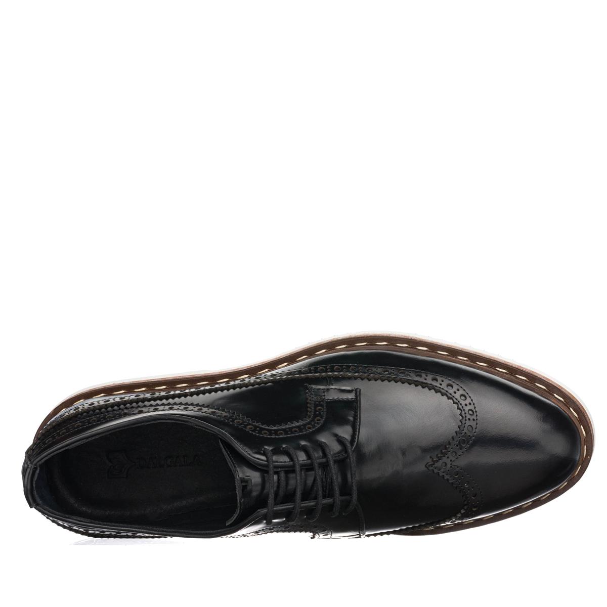 45 Numara 46 numara 47 Numara 48 numara 49 numara 50 numara büyük Numara ve Beden Erkek Günlük Deri Ayakkabı - YKP713 Siyah Açma