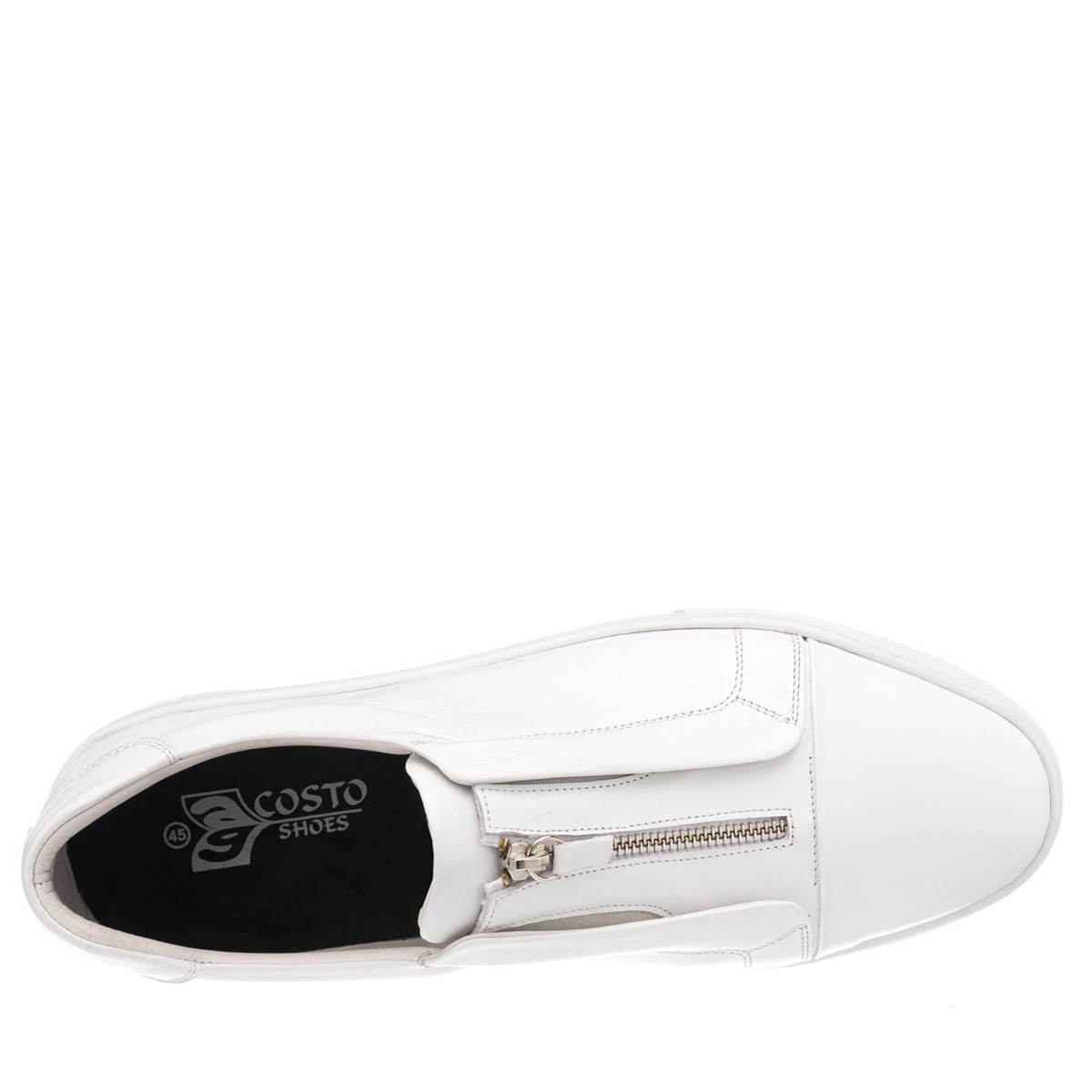 45 Numara 46 numara 47 Numara 48 numara 49 numara 50 numara Beyaz Büyük Numara Günlük Spor Ayakkabı - YUSUF-01 Beyaz