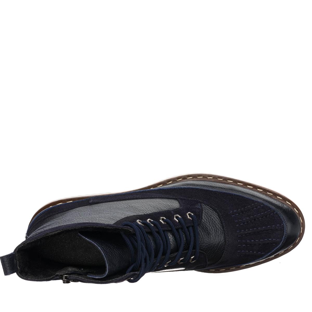 45 Numara 46 numara 47 Numara 48 numara 49 numara 50 numara Erkek Büyük Numara Deri Vip Bot - ZM402 Lacivert