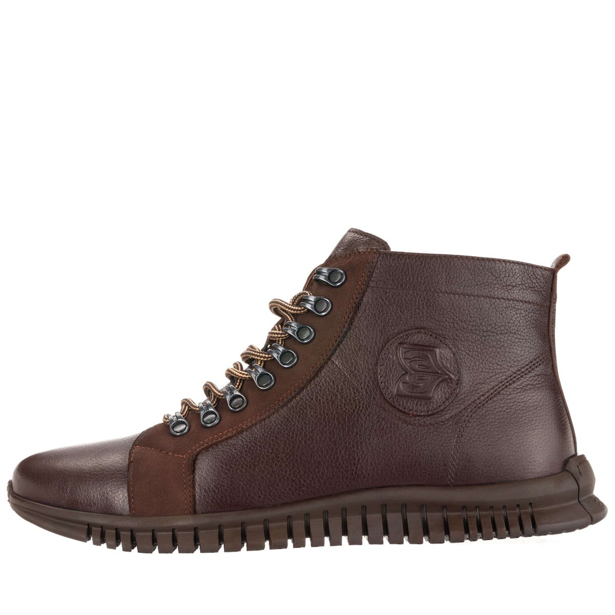 45 Numara 46 numara 47 Numara 48 numara 49 numara 50 numara Büyük Beden Erkek Fermuarlı Bot BRK2103 Kahve