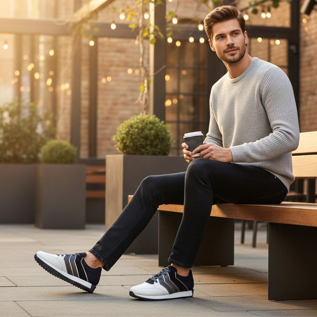 Ag141Beyaz, iriadam, 45 46 47 48 49 50 numara erkek spor deri ayakkabı, spor ayakkabı, büyük numara erkek spor, büyük beden geniş kalıp kaliteli deri spor ayakkabı, uygun fiyat