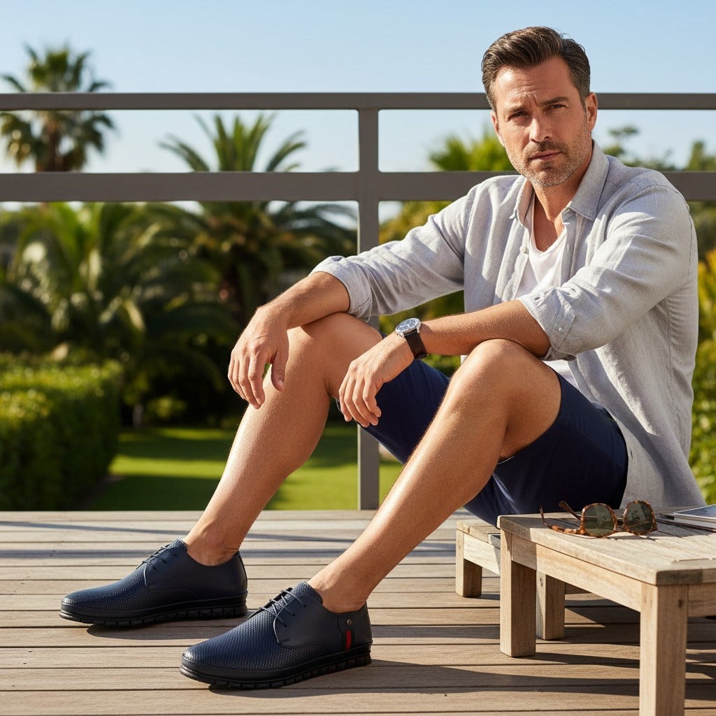 Ag8800-1 Lacivert, iriadam, 45 46 47 48 49 50 numara erkek yazlık deri ayakkabı, büyük beden yazlık ayakkabı, büyük numara oxford casual günlük yazlık ayakkabı, büyük beden geniş kalıp kaliteli deri ayakkabı, uygun fiyat