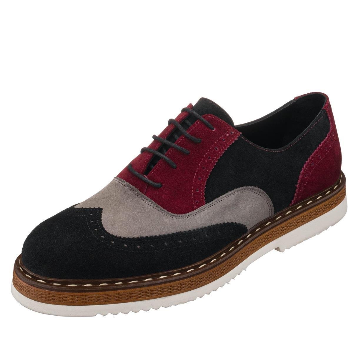 Siyah Gri Nubuk, iriadam, 45 46 47 48 49 50 numara erkek günlük deri ayakkabı, büyük beden ayakkabı, büyük numara oxford casual günlük ayakkabı, büyük beden geniş kalıp kaliteli deri ayakkabı, uygun fiyat