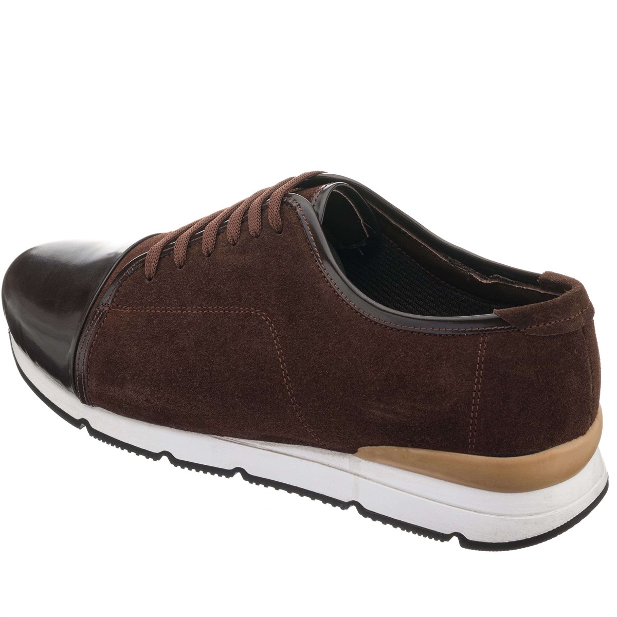 Kahve Deri114, iriadam, 45 46 47 48 49 50 numara erkek spor deri ayakkabı, spor ayakkabı, büyük numara erkek spor, büyük beden geniş kalıp kaliteli deri spor ayakkabı, uygun fiyat