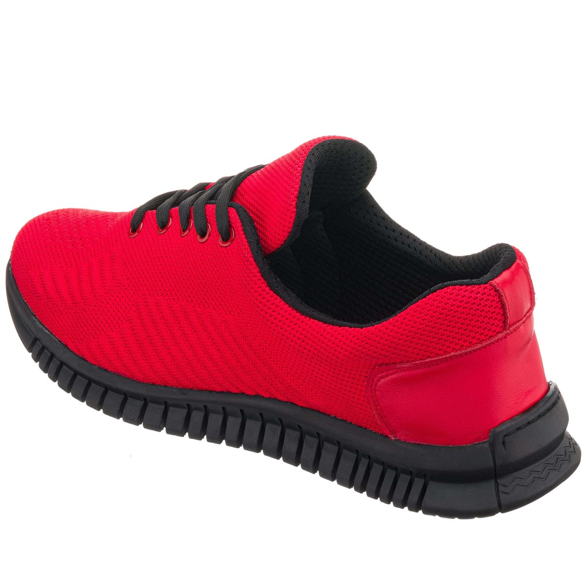 45,46,47,48,49,50 Numaralarda Kırmızı Kauçuk Taban Büyük Numara Erkek Spor  Ayakkabı