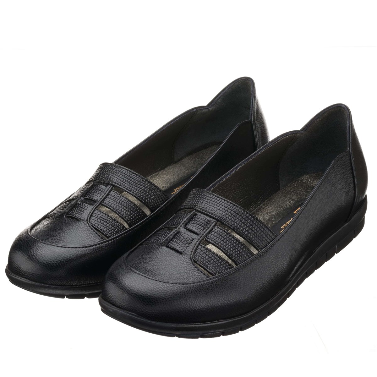 45 Numara 46 numara 47 Numara 48 numara 49 numara 50 numara Büyük Numara Kadın Babet Ayakkabı A8512 Siyah