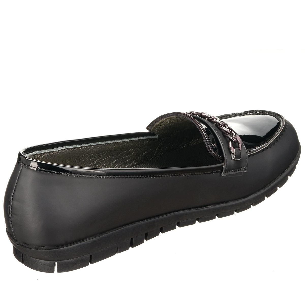 45 Numara 46 numara 47 Numara 48 numara 49 numara 50 numara Rahat Büyük Numara Kadın Babet Ayakkabı NR1872 Siyah