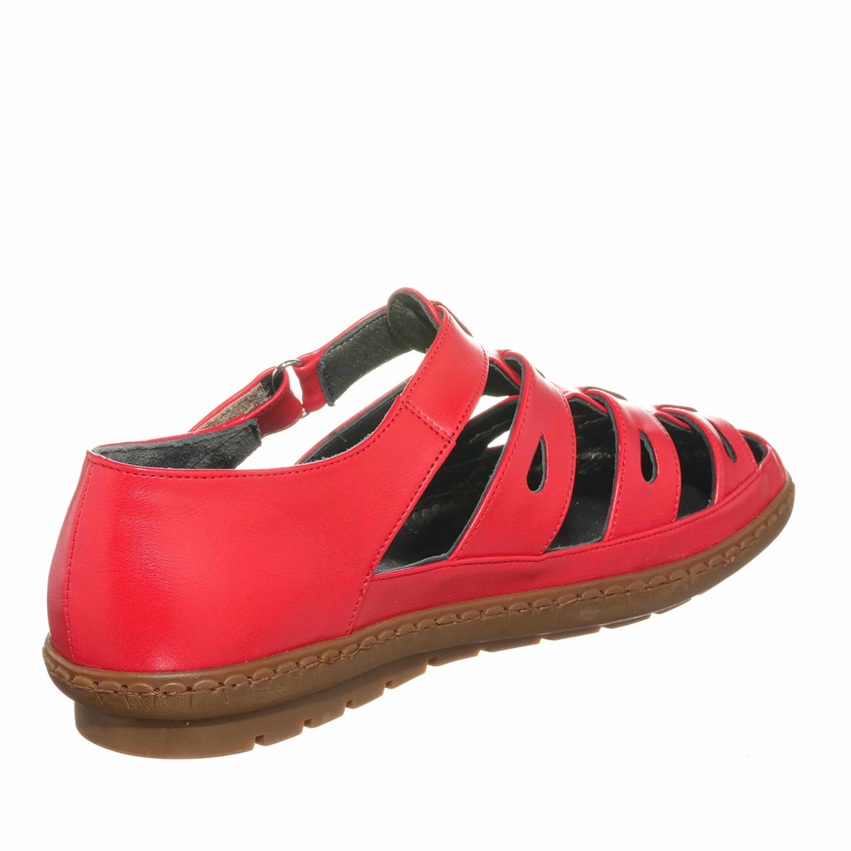 45 Numara 46 numara 47 Numara 48 numara 49 numara 50 numara Yazlık Büyük Numara Kadın Babet Ayakkabı DRL7018 Kırmızı