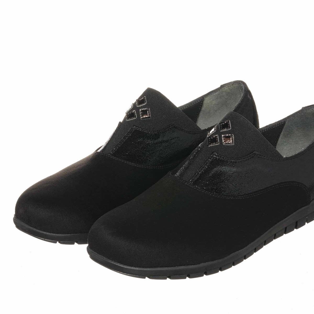 45 Numara 46 numara 47 Numara 48 numara 49 numara 50 numara Rahat Büyük Numara Kadın Ayakkabı DRL7033 Siyah