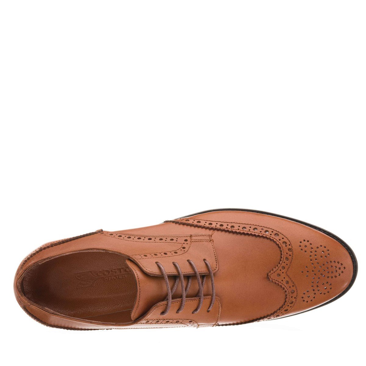 45 Numara 46 numara 47 Numara 48 numara 49 numara 50 numara Klasik Büyük Numara Kundura Ayakkabı - NR1958 Taba