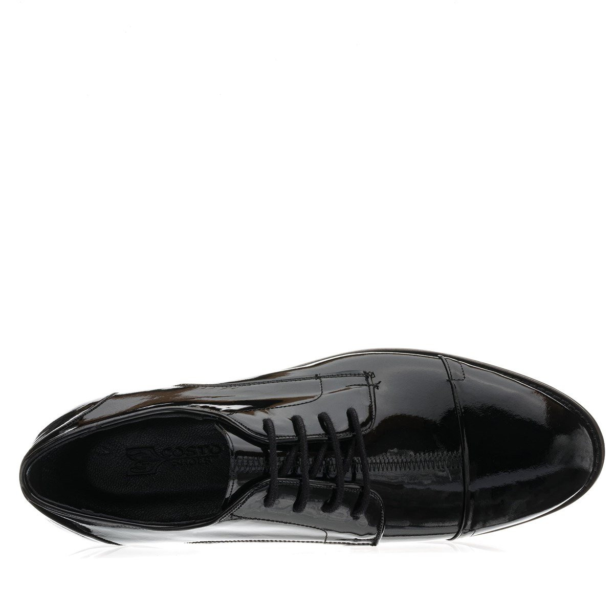 45 Numara 46 numara 47 Numara 48 numara 49 numara 50 numara Klasik Büyük Numara Erkek Ayakkabı -  NR1954 Siyah Rugan