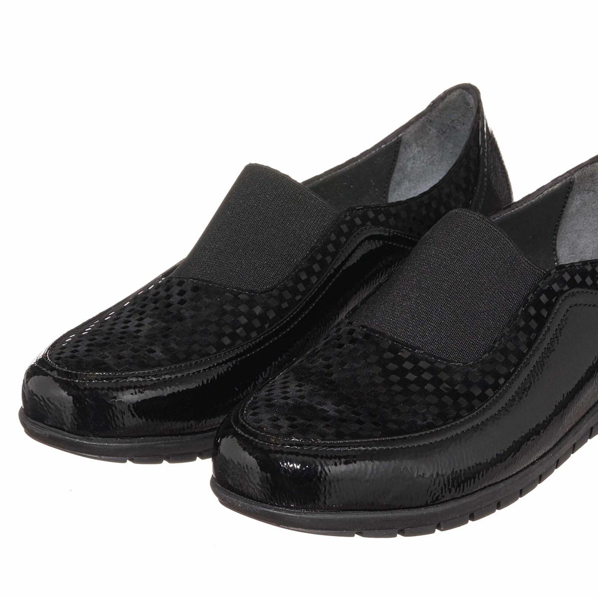 45 Numara 46 numara 47 Numara 48 numara 49 numara 50 numara Rahat Kalıp Büyük Numara Kadın Ayakkabı DRL7019 Siyah