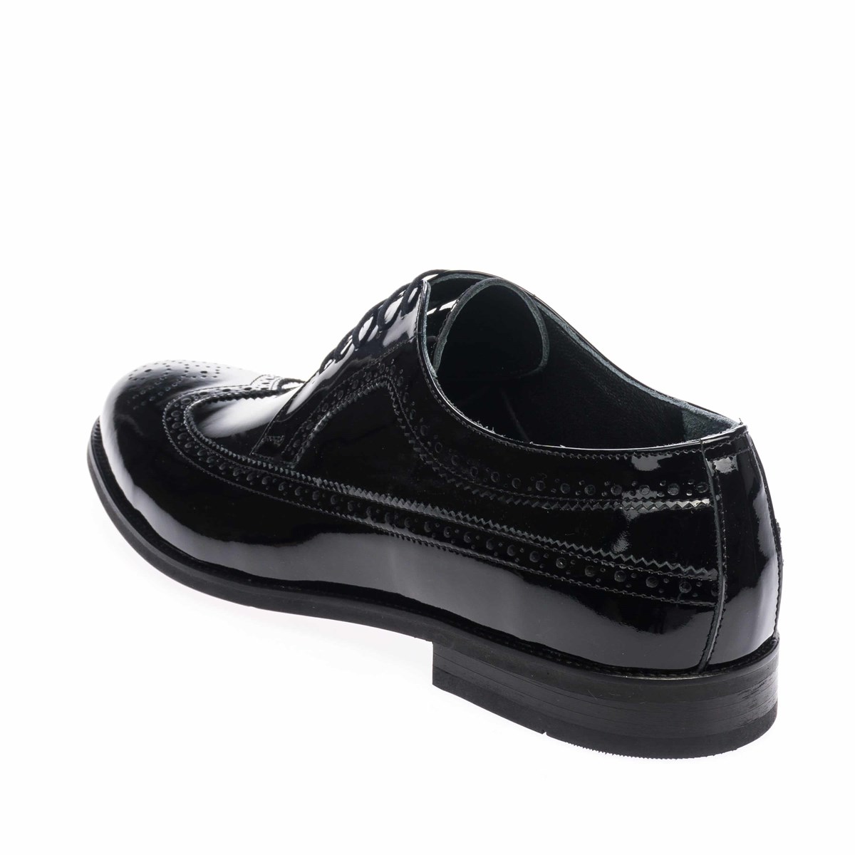 45 Numara 46 numara 47 Numara 48 numara 49 numara 50 numara Büyük Beden Rugan Erkek Ayakkabı US190504-SİYAH