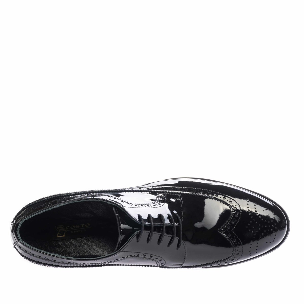 45 Numara 46 numara 47 Numara 48 numara 49 numara 50 numara Büyük Beden Rugan Erkek Ayakkabı US190504-SİYAH