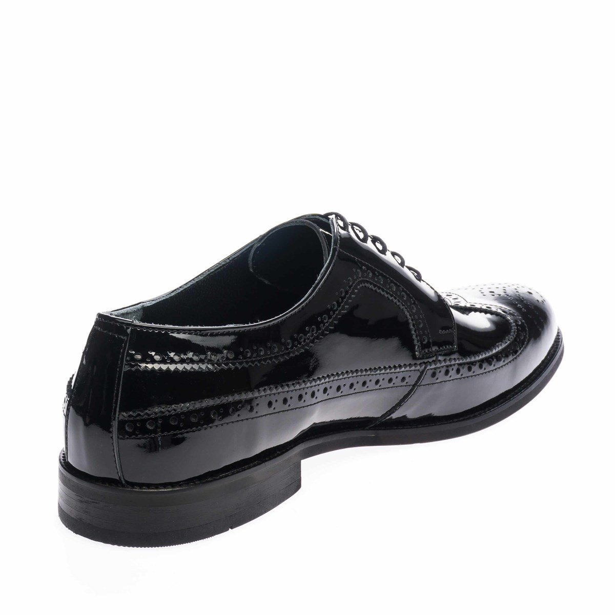 45 Numara 46 numara 47 Numara 48 numara 49 numara 50 numara Büyük Beden Rugan Erkek Ayakkabı US190504-SİYAH