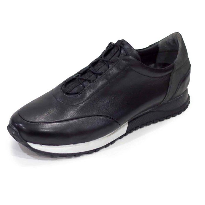 İriadamDeri Spor Ayakkabılar4348 Siyah Analin Büyük Numara Spor Ayakkabı