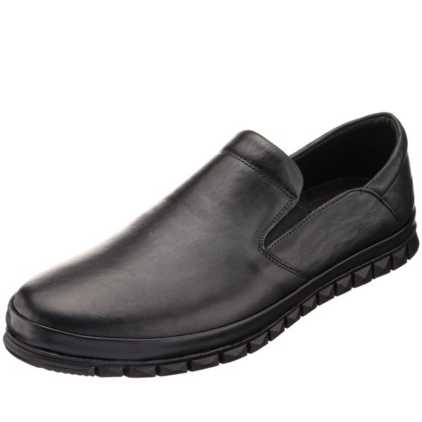Costo shoesDeri Spor Ayakkabılar45,46,47,48,49,50 AG1041 Siyah  Deri 4 Mevsim Büyük Numara Üst Kalite Erkek Ayakkabısı
