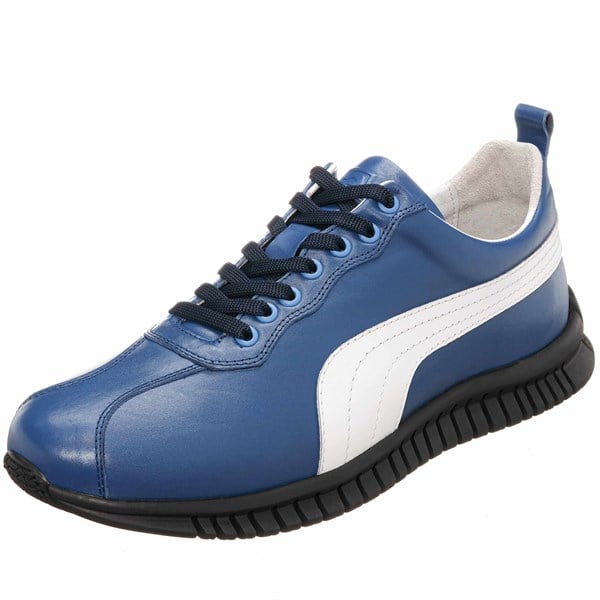 Costo shoesDeri Spor AyakkabılarPM7886 Sax Mavi Deri Büyük Numara Erkek Spor Ayakkabı Rahat Geniş Kalıp Saf Kauçuk Taban Yeni Sezon