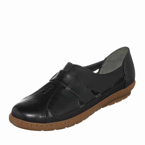 Costo shoesGündelik ve Rahat ModellerDRL7082 Siyah Gündelik Rahat Geniş Kalıp Büyük Numara Babet Ayakkabı