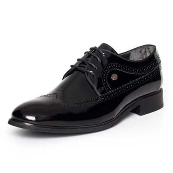 Klasik ModellerT14338 Siyah Rugan Küçük Numara Erkek Ayakkabı