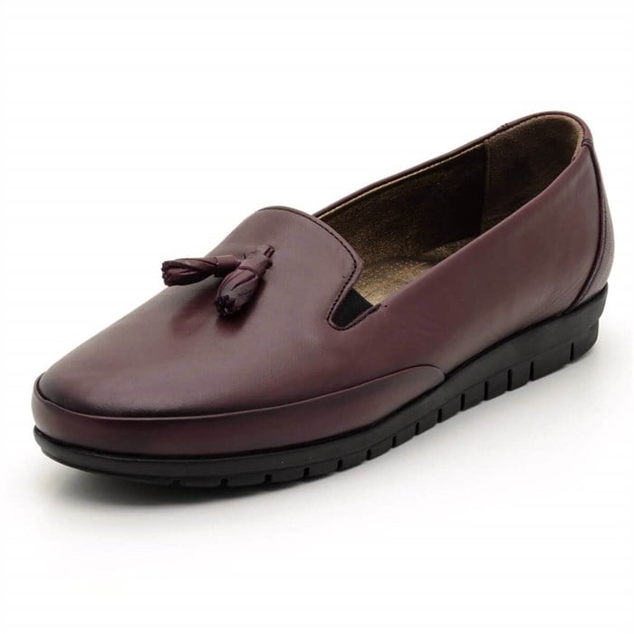 Terlik Sandalet ve Babet ModellerimizT1710 Bordo Büyük Numara Bayan Ayakkabı