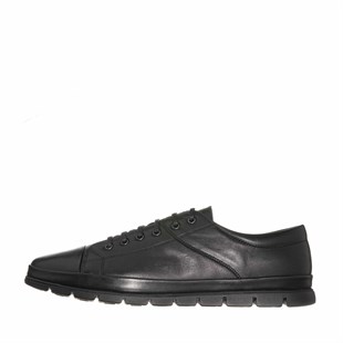 Costo shoes4 Mevsim ModellerEU1840 Siyah Deri 4 Mevsim Büyük Numara Üst Kalite Erkek Ayakkabısı