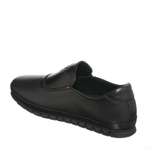 Costo shoes4 Mevsim ModellerEU6011 Siyah Deri Büyük Numara Ayakkabı KAuçuk Süspansiyonlu Taban Üst Kalite Erkek Ayakkabısı