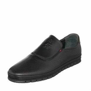 Costo shoes4 Mevsim ModellerEU6011 Siyah Deri Büyük Numara Ayakkabı KAuçuk Süspansiyonlu Taban Üst Kalite Erkek Ayakkabısı